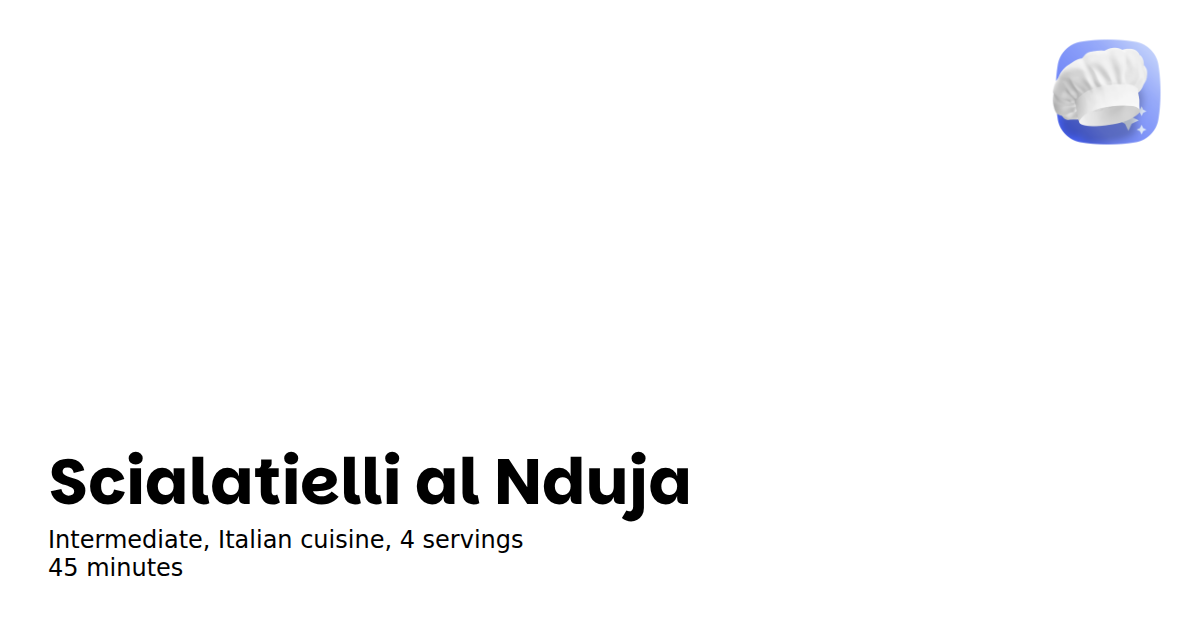 Scialatielli al Nduja - Magical Recipes