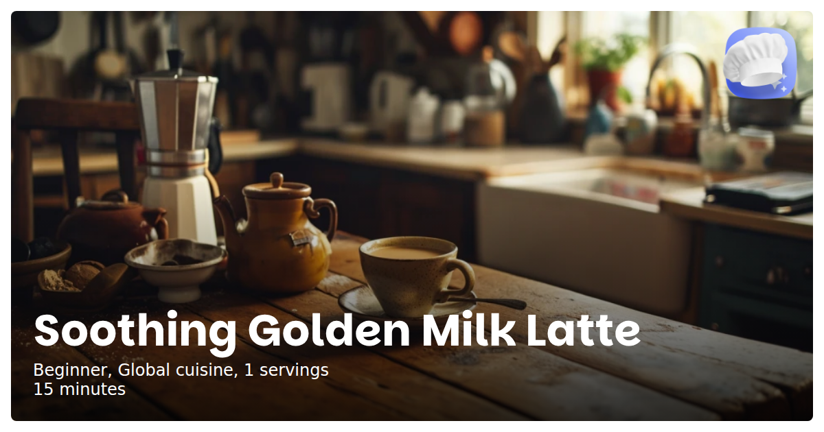 Soothing Golden Milk Latte - Magical Recipes