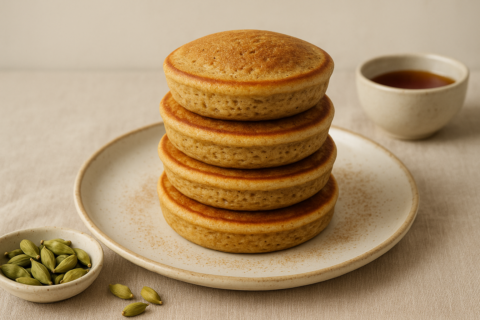 Cardamom-Spiced Muffin Pancakes